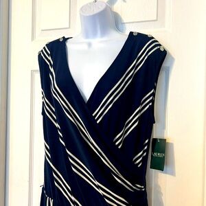 Polo Ralph Lauren Navy & Cream Jumpsuit